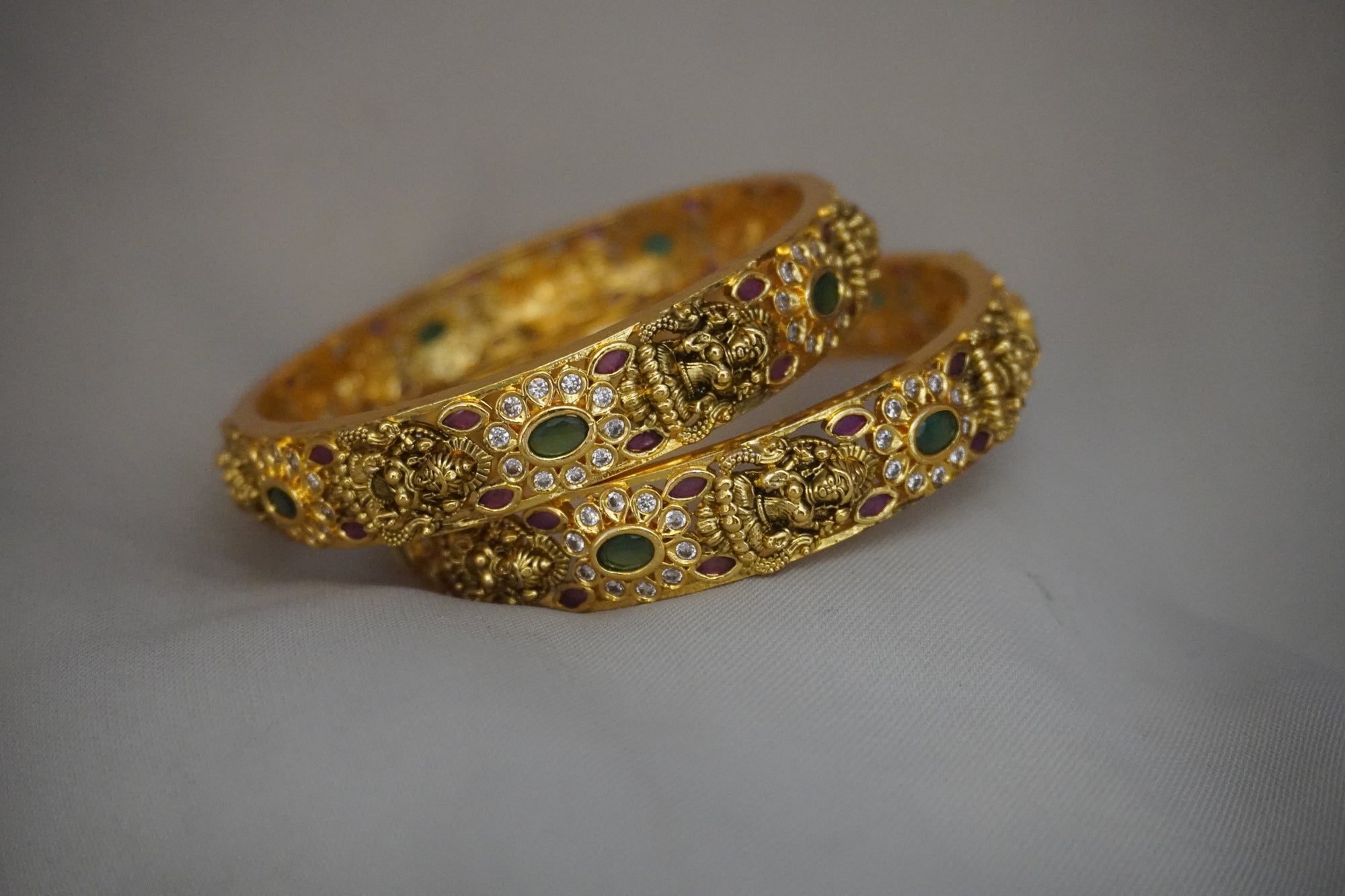 Matte-Gold Bangles