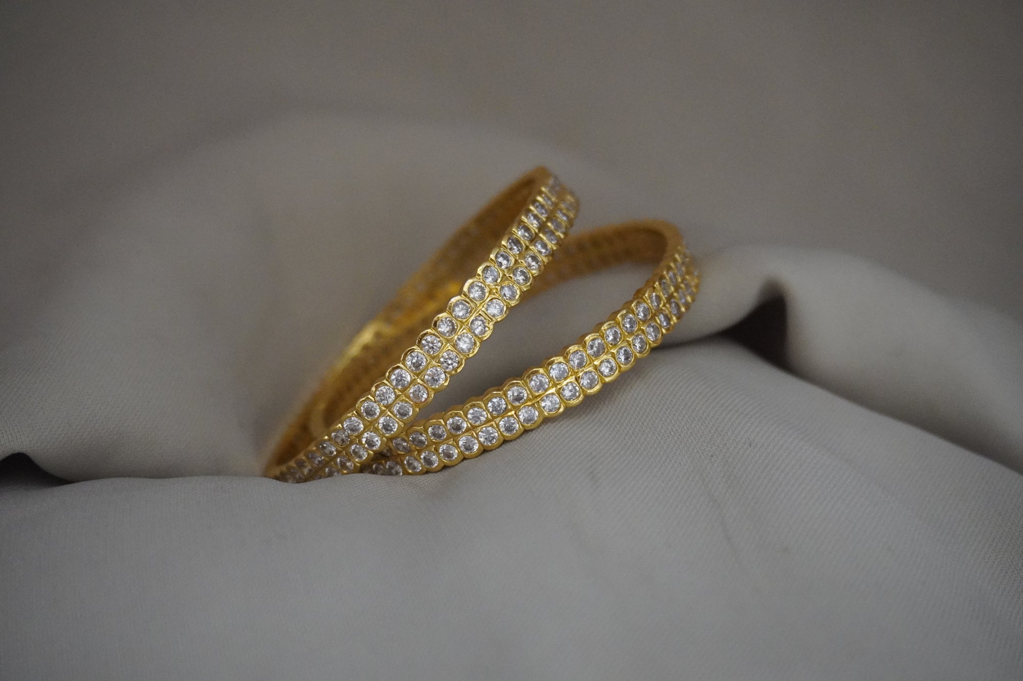 Matte-Gold Bangles