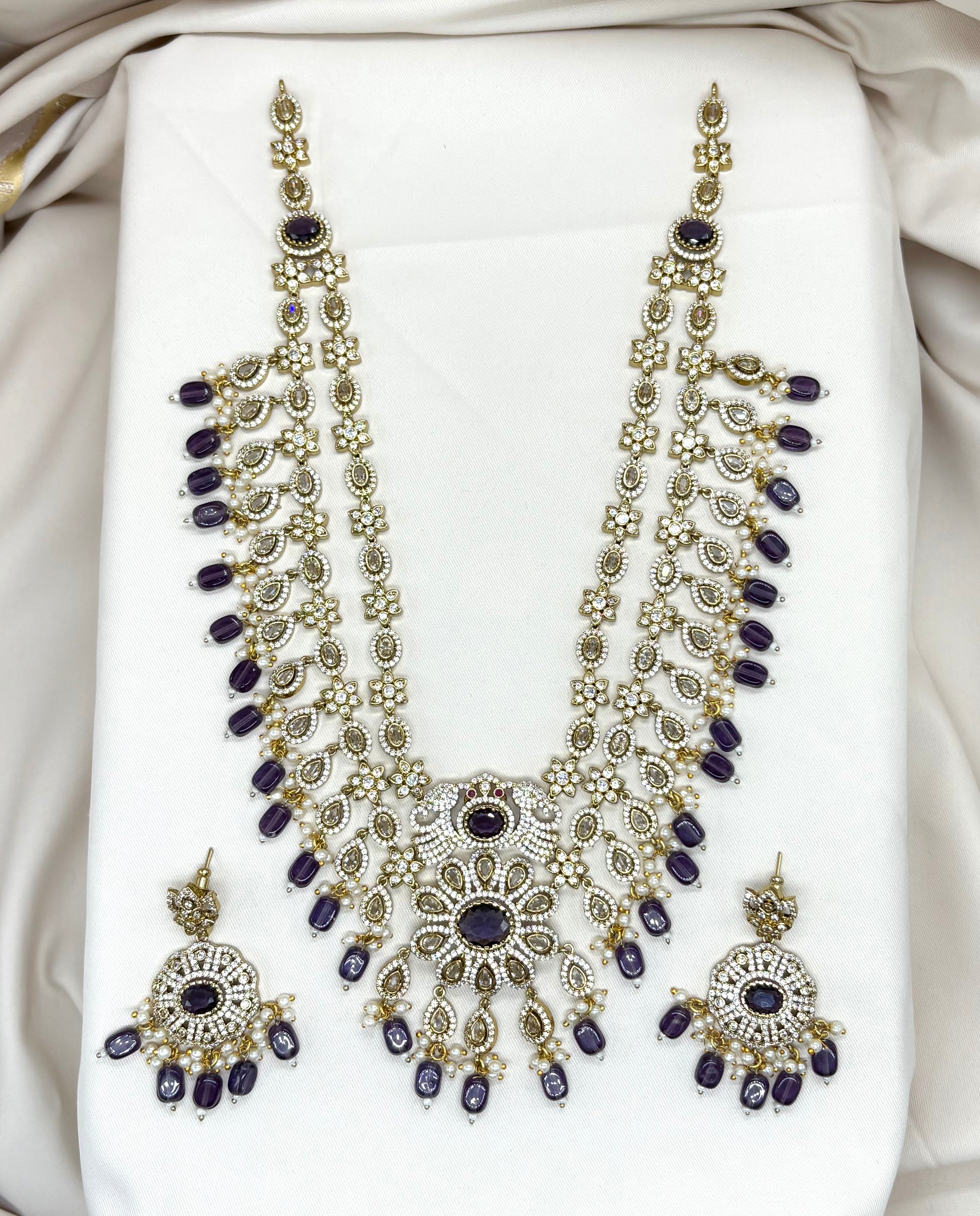 Mehndi finishing with Purple Beads step Haram