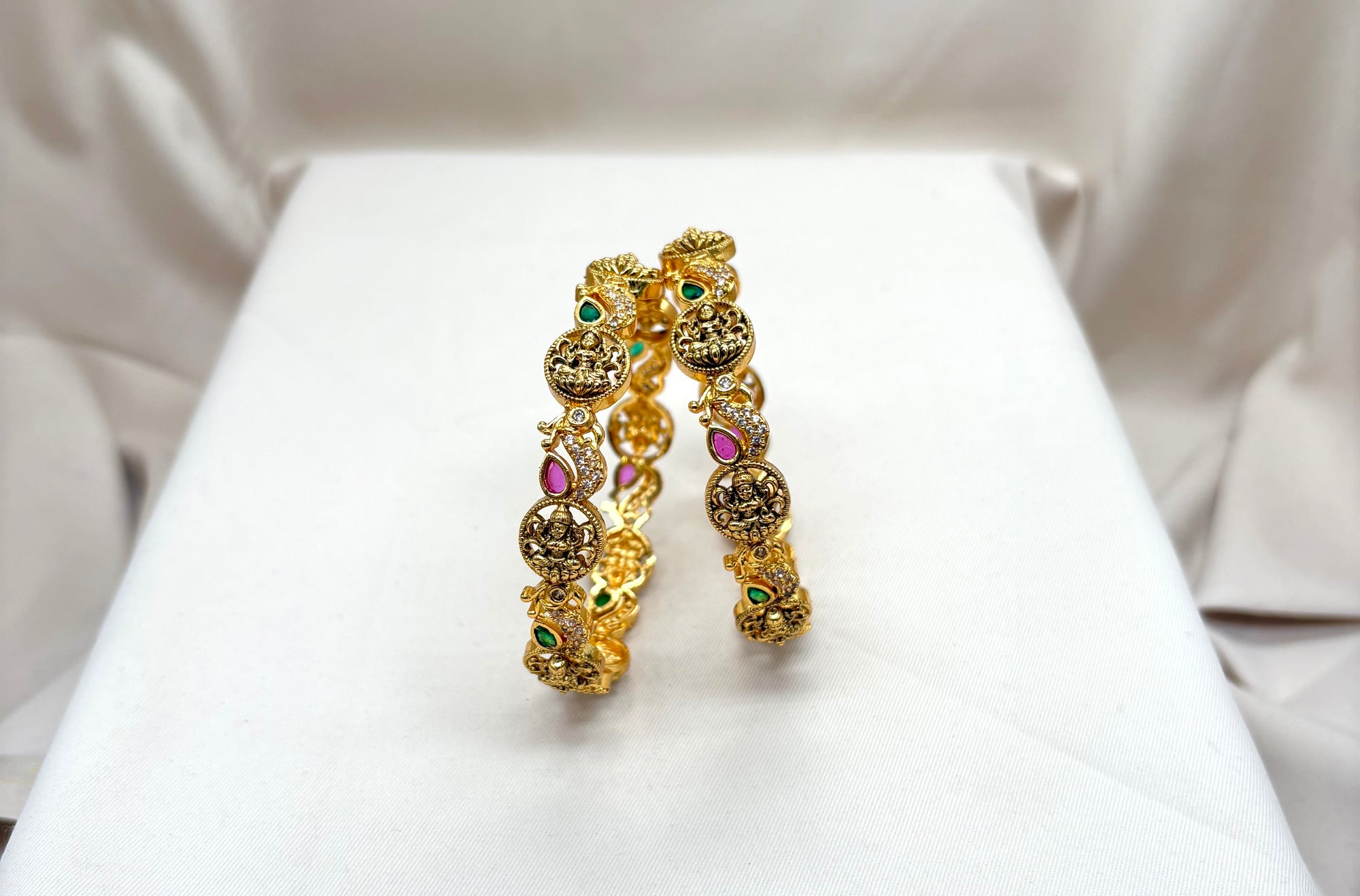 Matte finishing with Lord Lakshmi designed Bangle