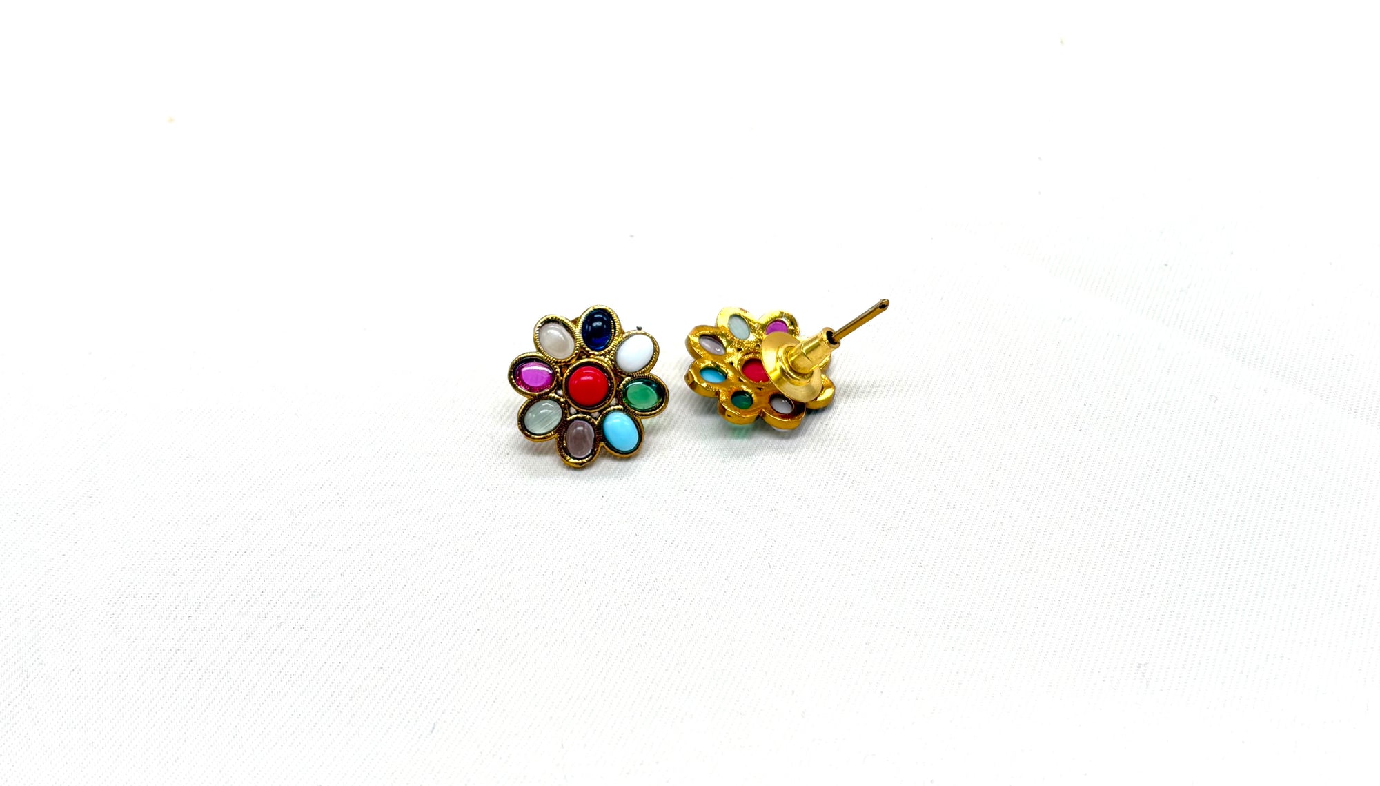 Navratan pink Pendant mangalsutra