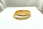 Matte finishing With white stones Bangle