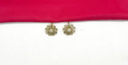 Matte finishing American Diamonds with White stones Short Necklace