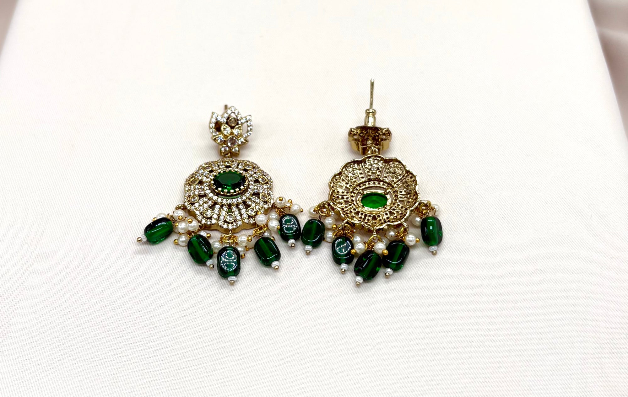 Mehndi finishing with Green Beads step Haram