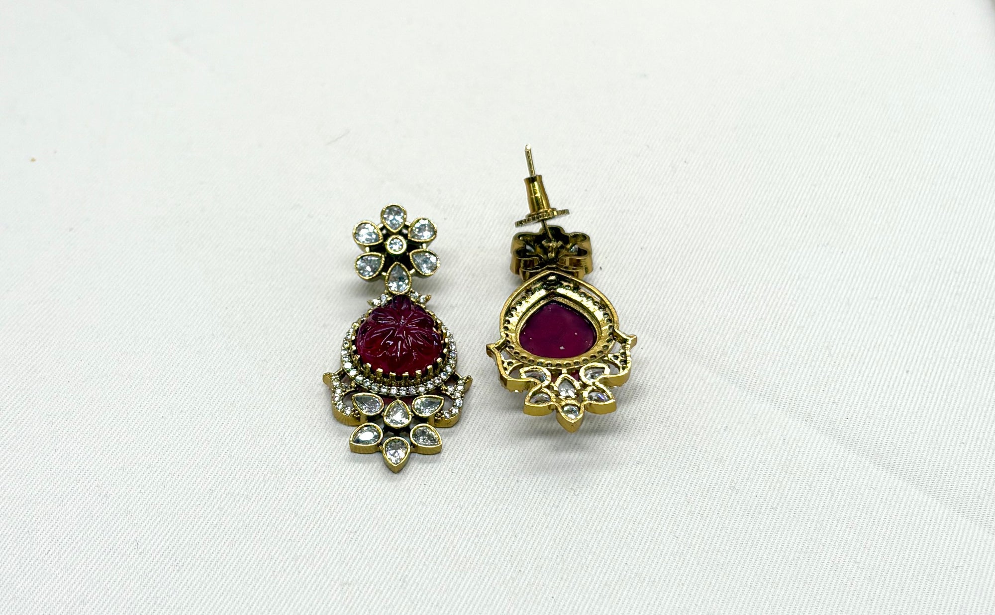 Victorian multi Navratan stones Short Necklace