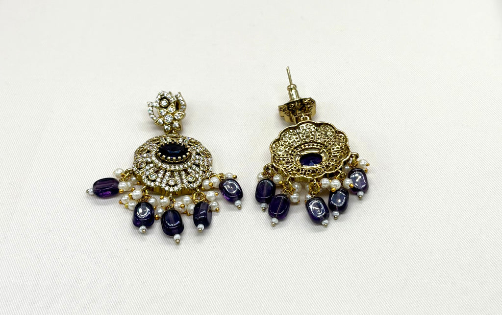 Mehndi finishing with Purple Beads step Haram