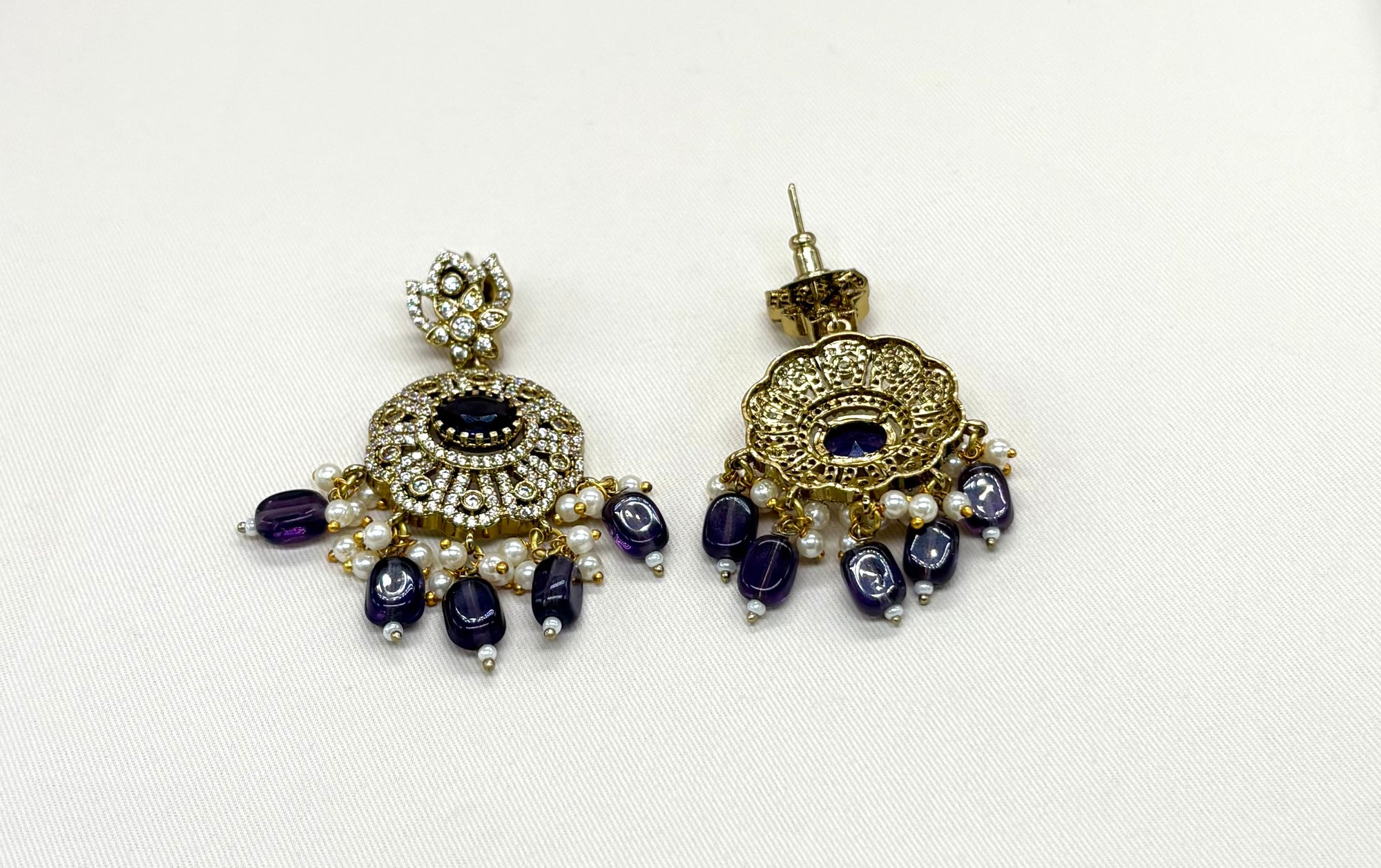 Mehndi finishing with Purple Beads step Haram