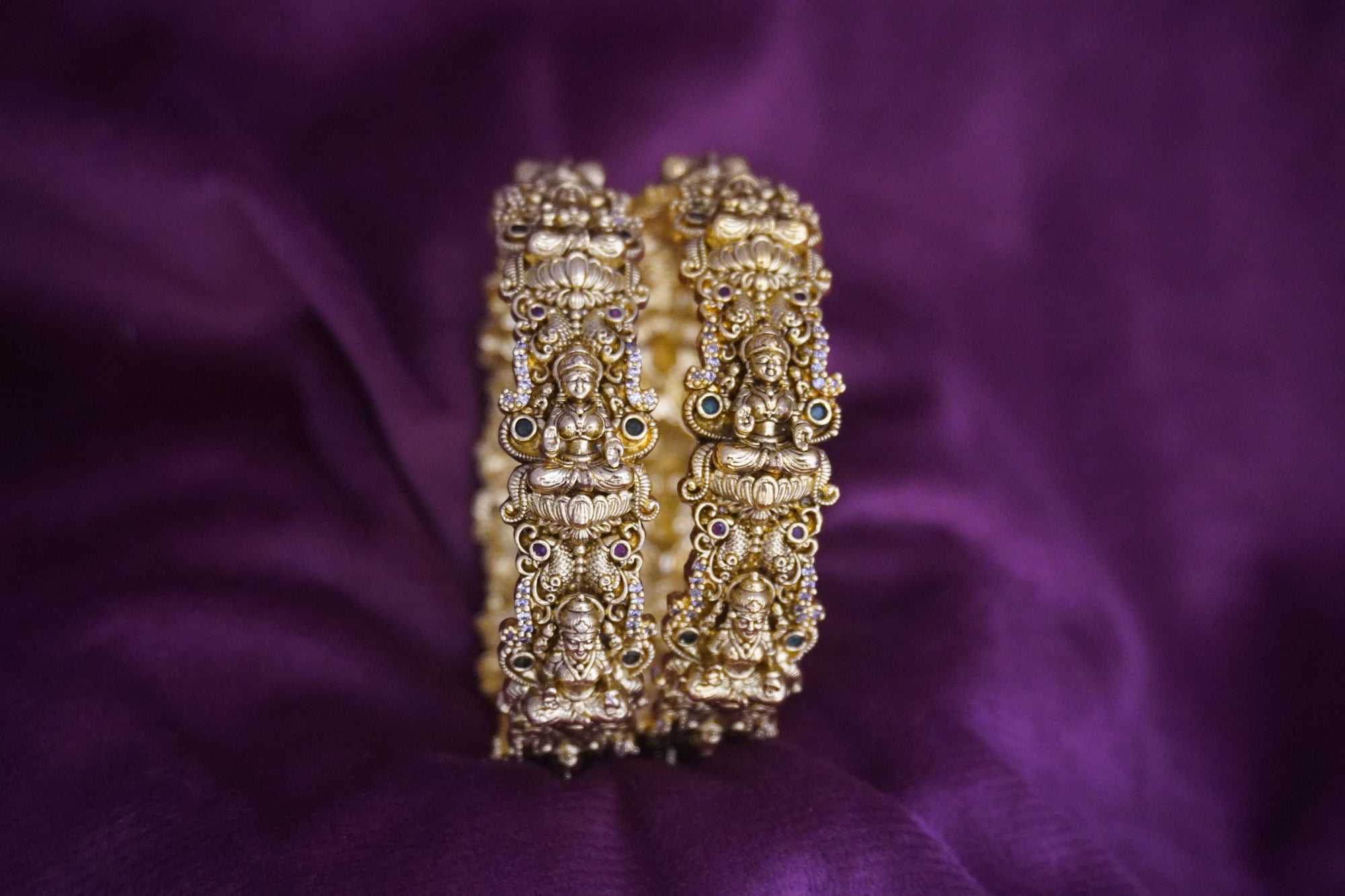 Matte-Gold Bangles