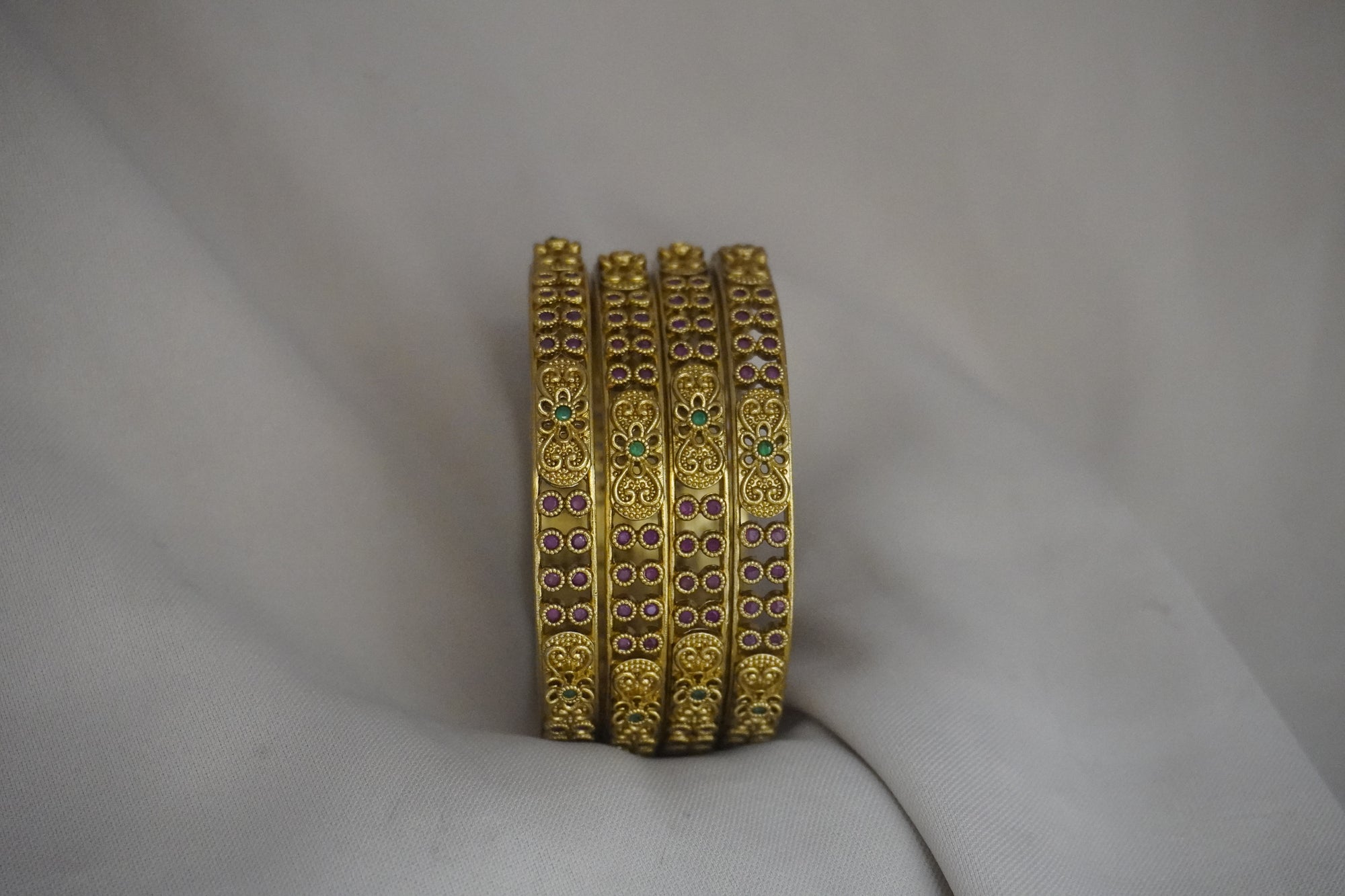 Matte-Gold Bangles