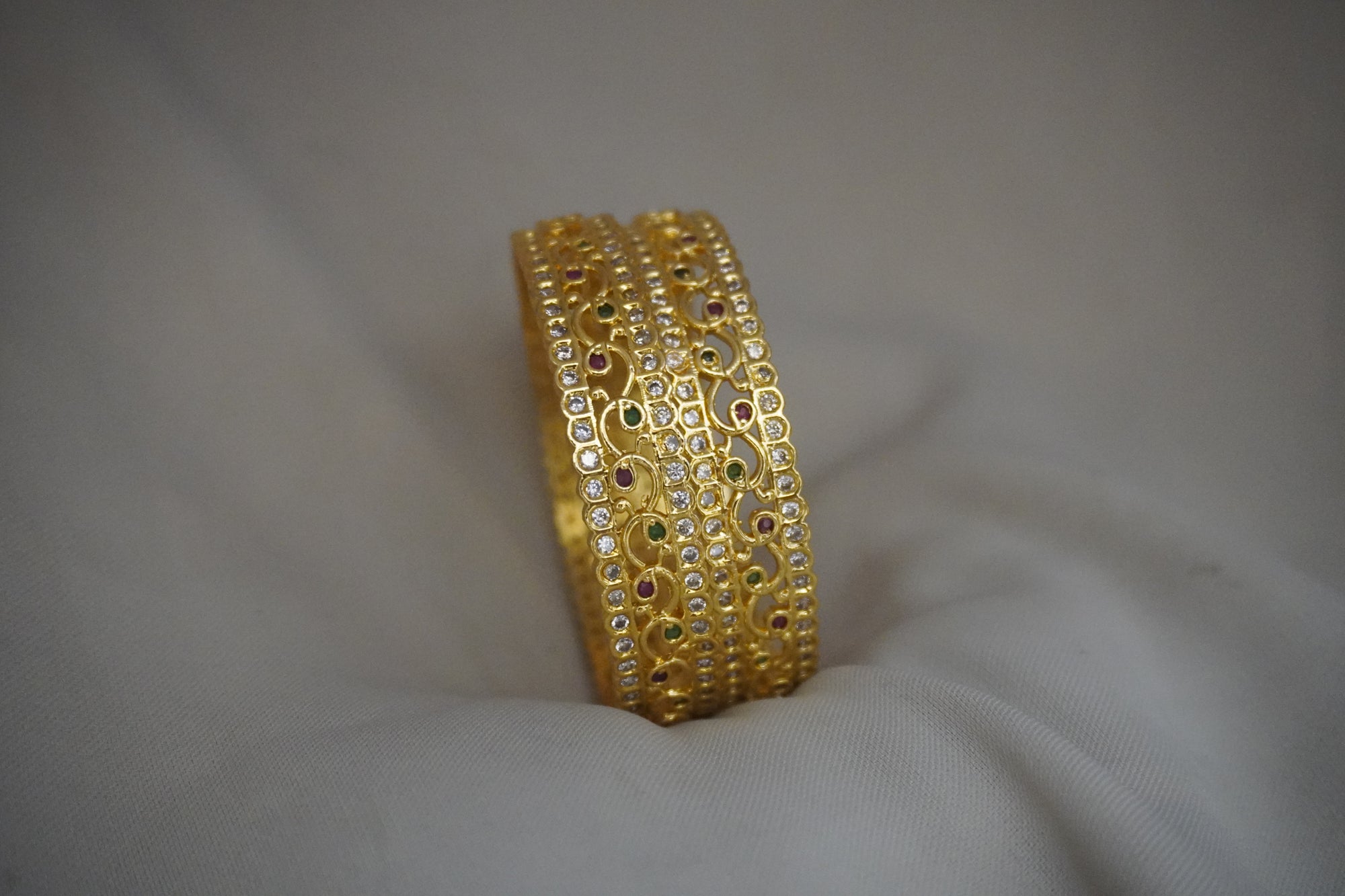Matte-Gold Bangles