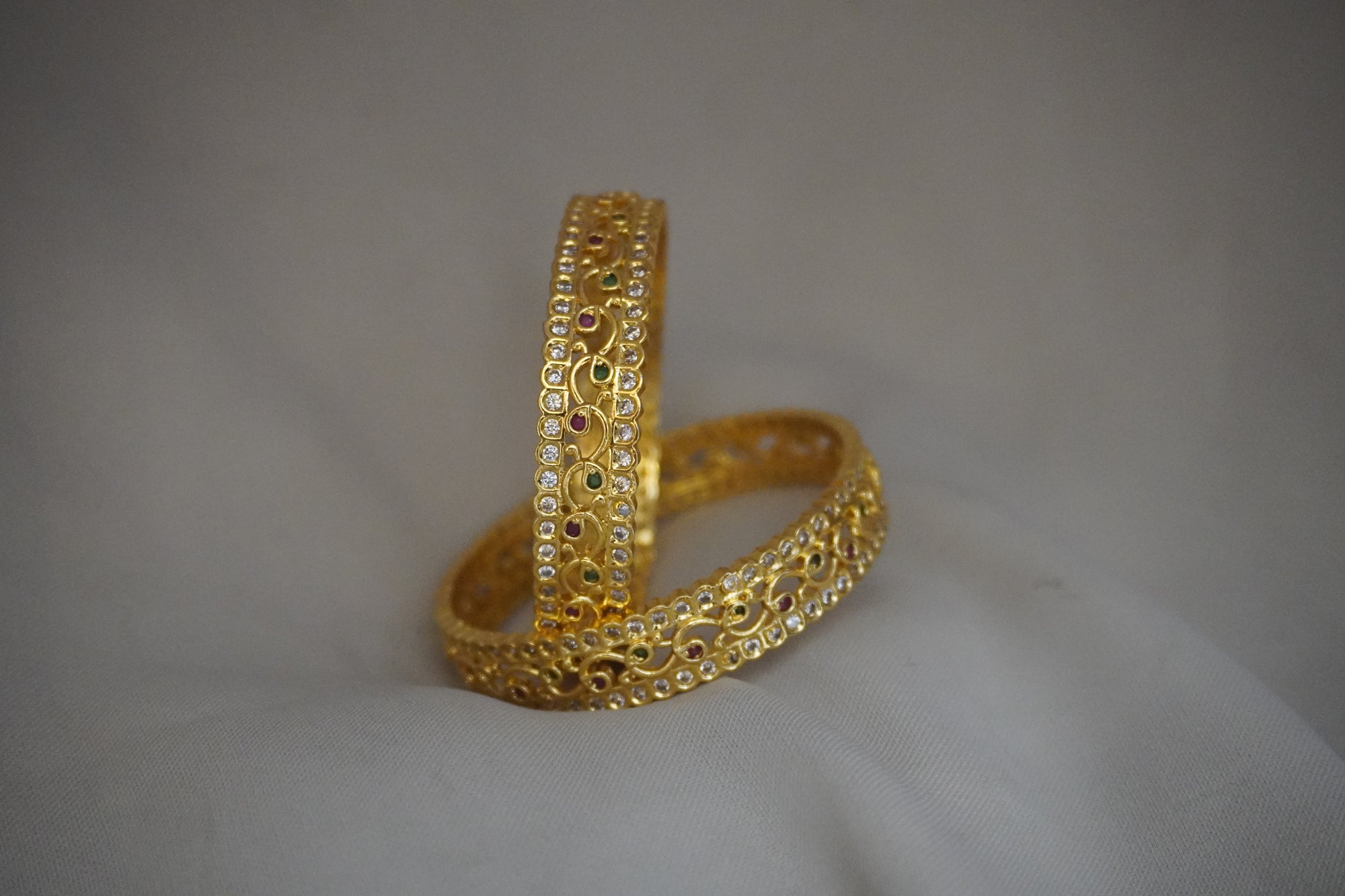 Matte-Gold Bangles