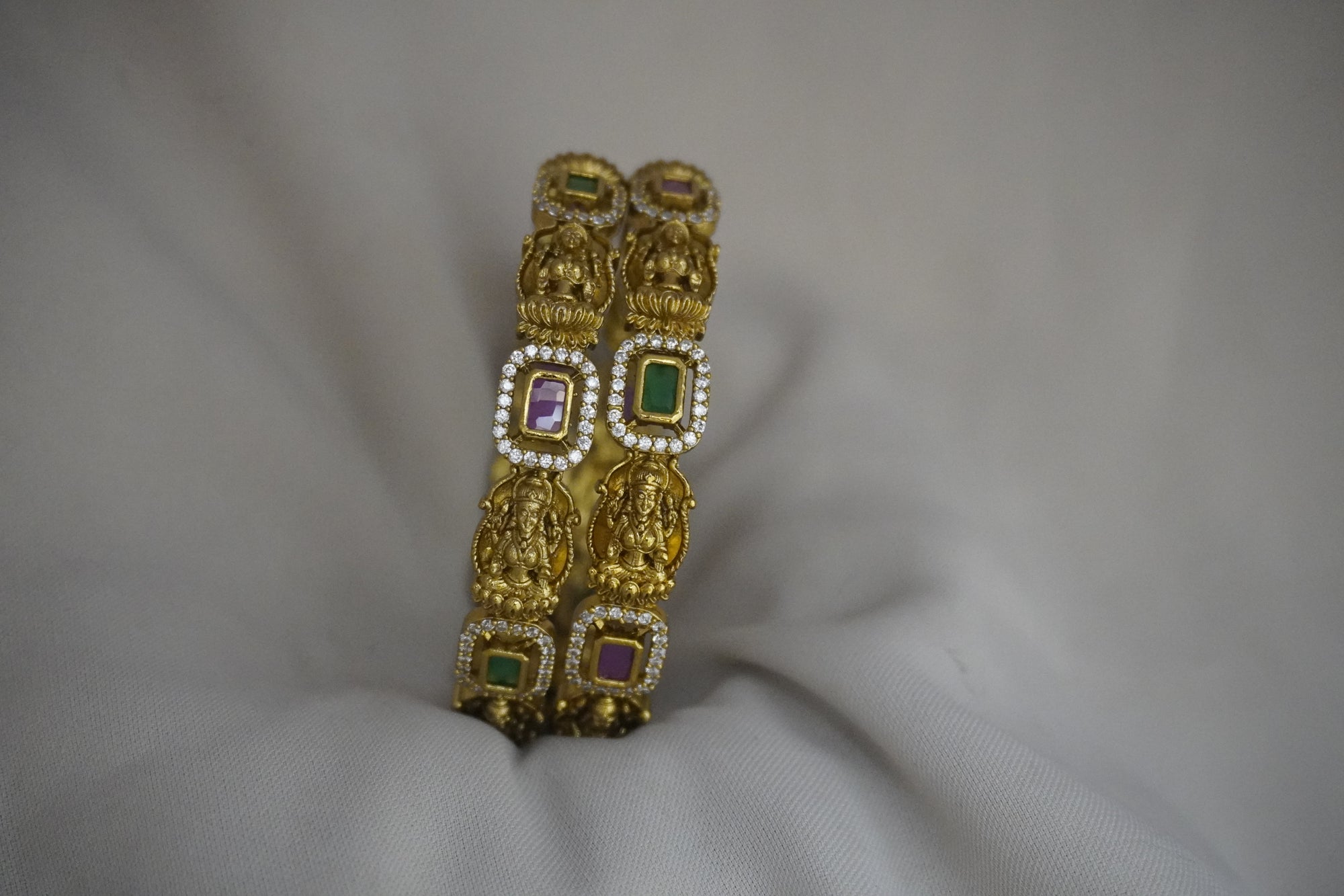 Matte-Gold Bangles