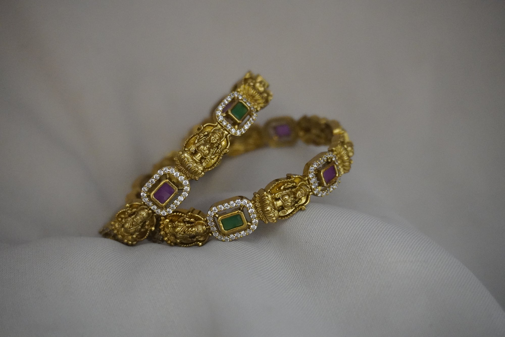 Matte-Gold Bangles