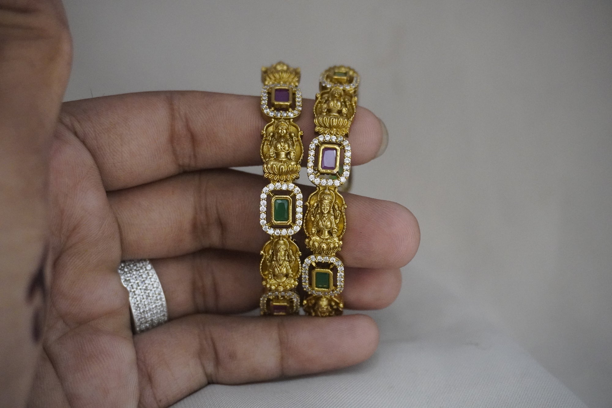 Matte-Gold Bangles