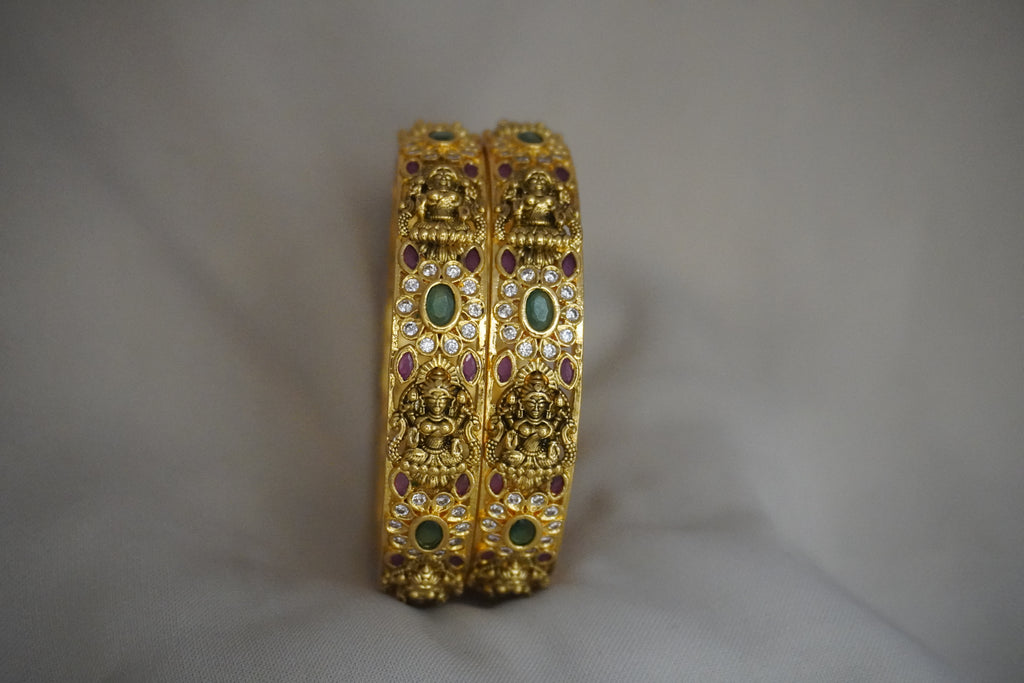 Matte-Gold Bangles