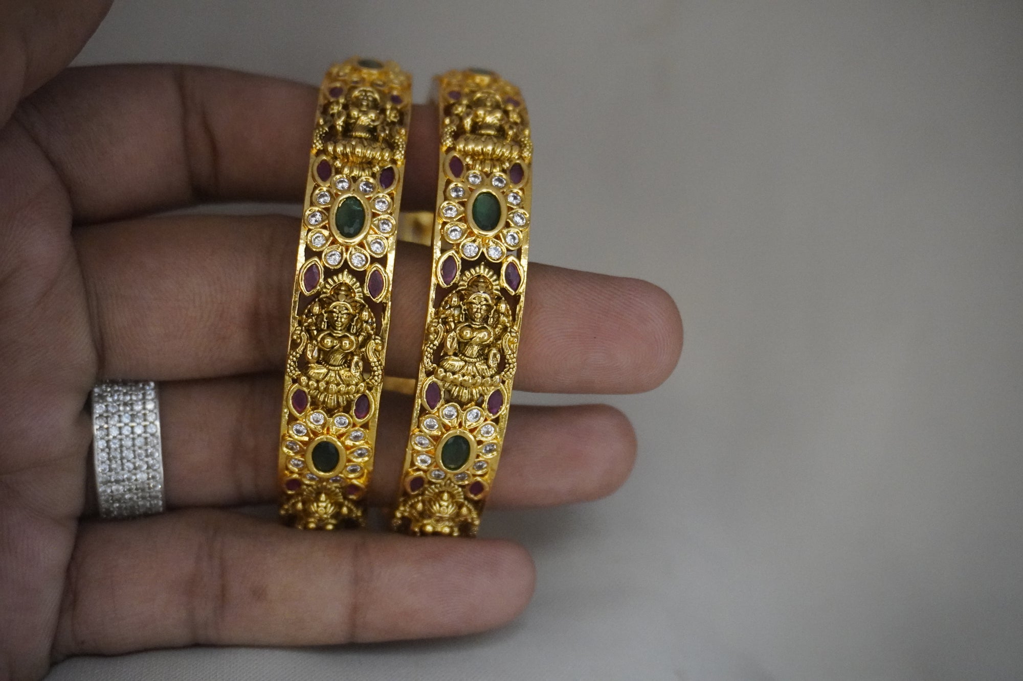 Matte-Gold Bangles