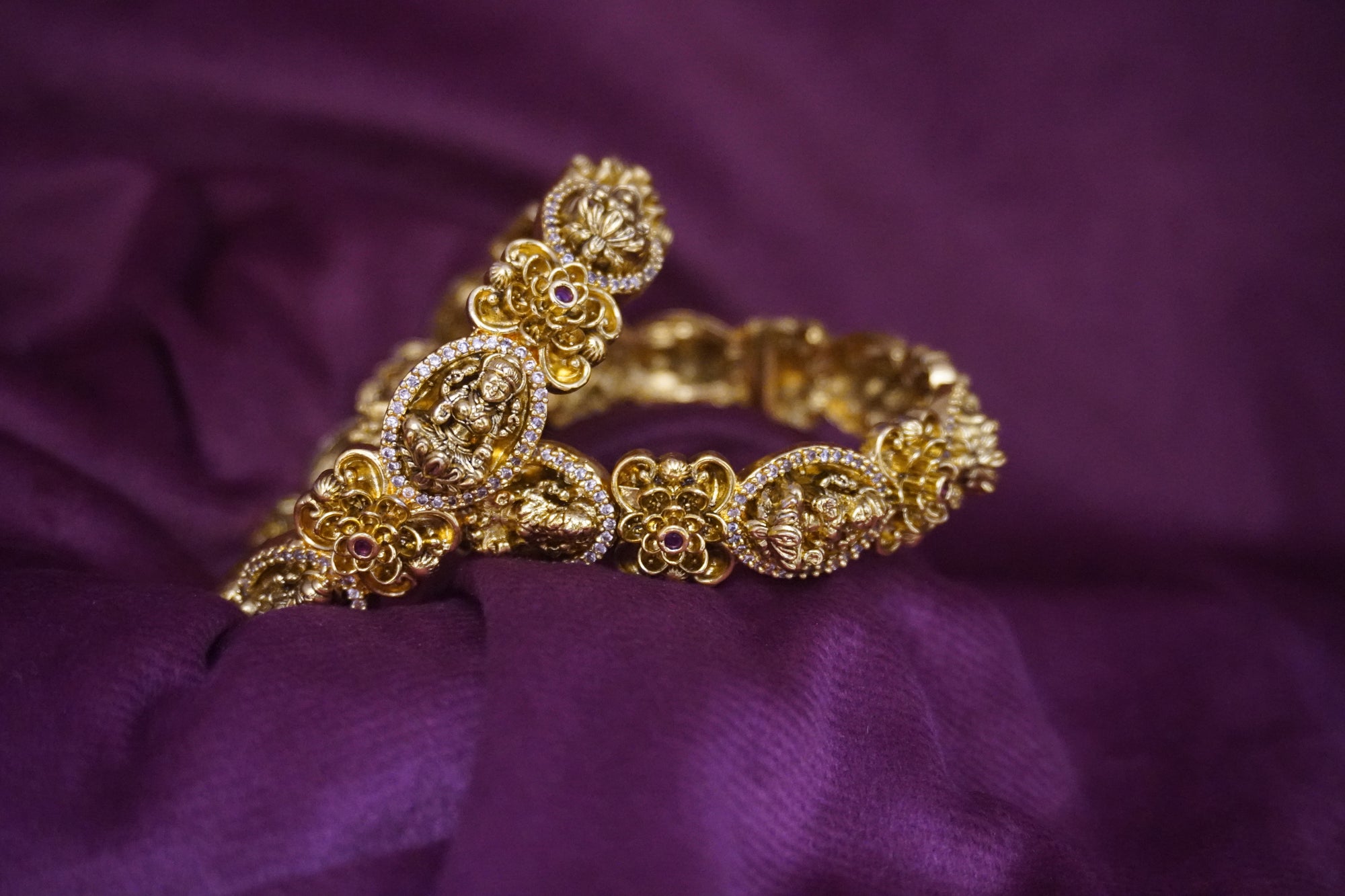 Matte-Gold Bangles