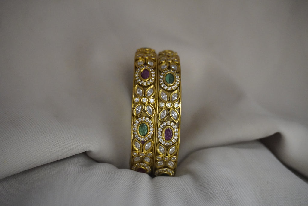 Matte-Gold Bangles