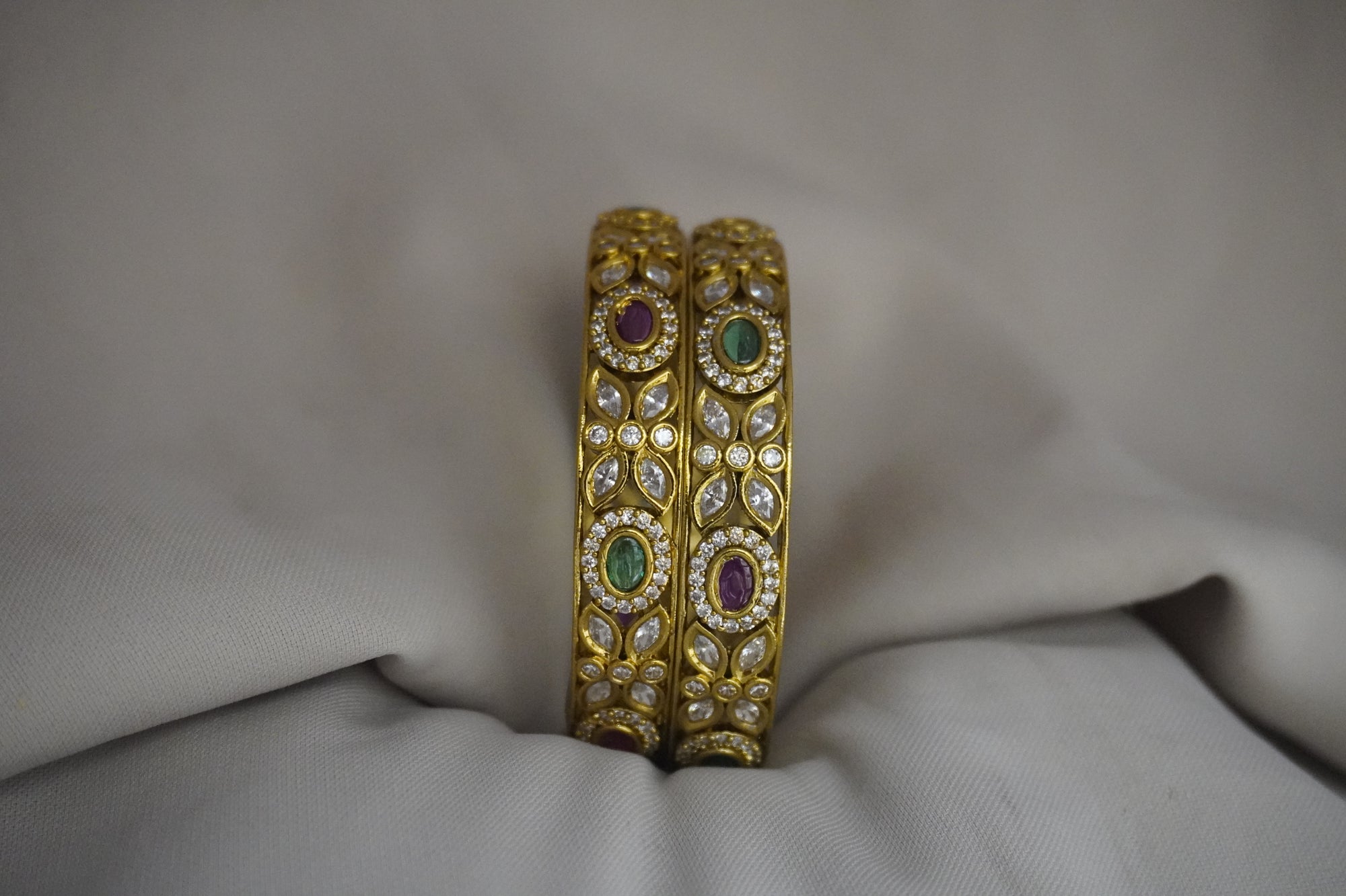Matte-Gold Bangles