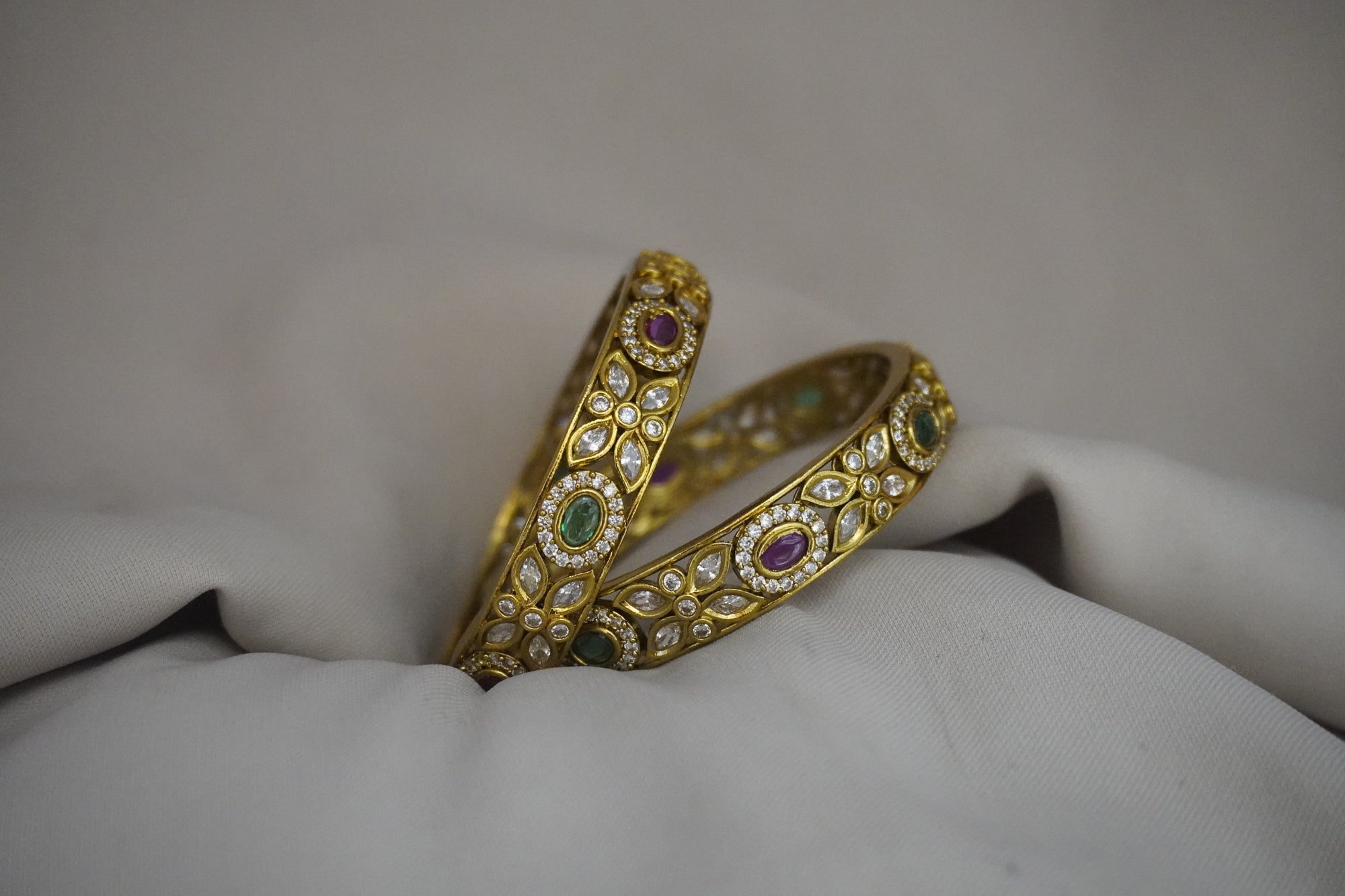 Matte-Gold Bangles