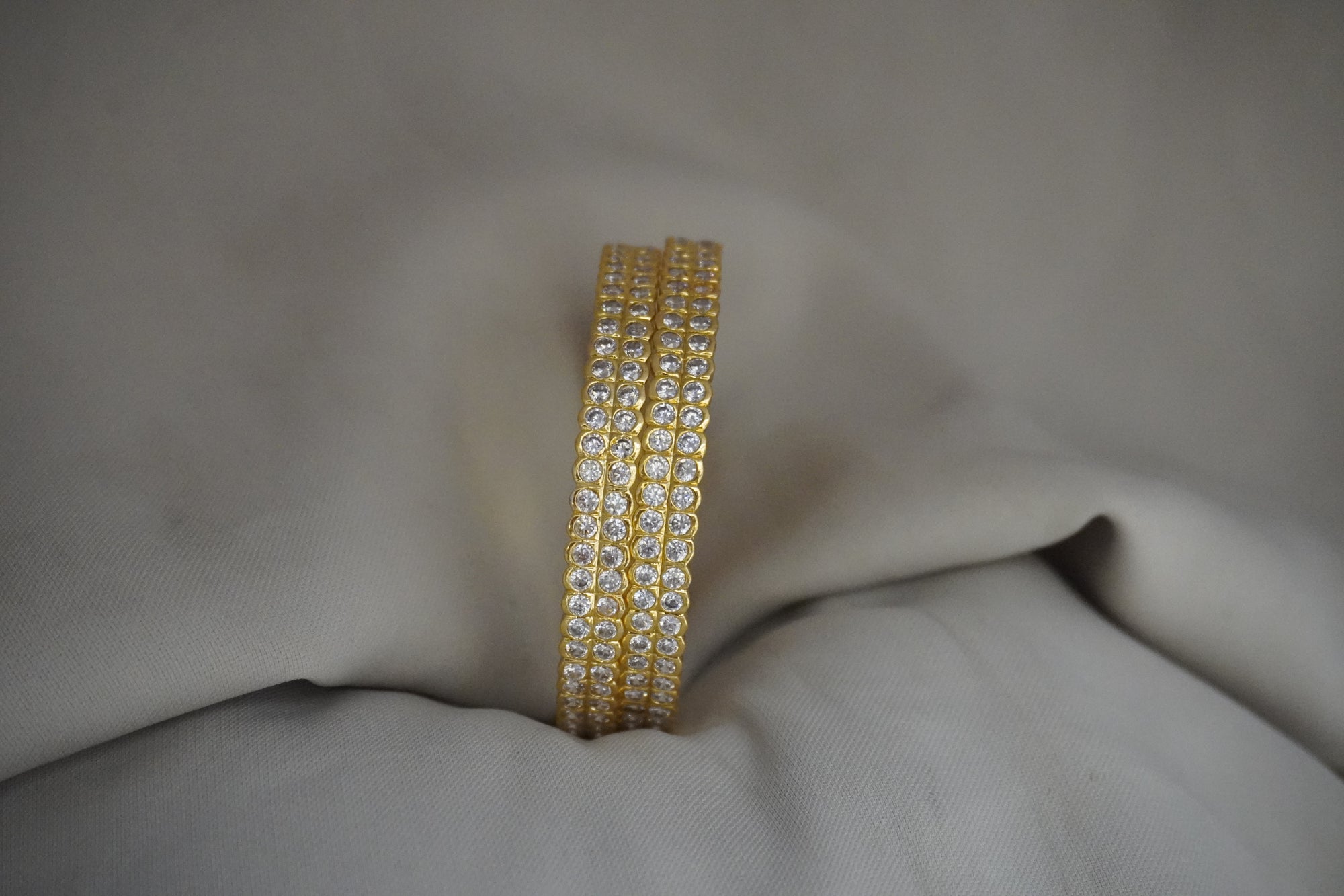 Matte-Gold Bangles