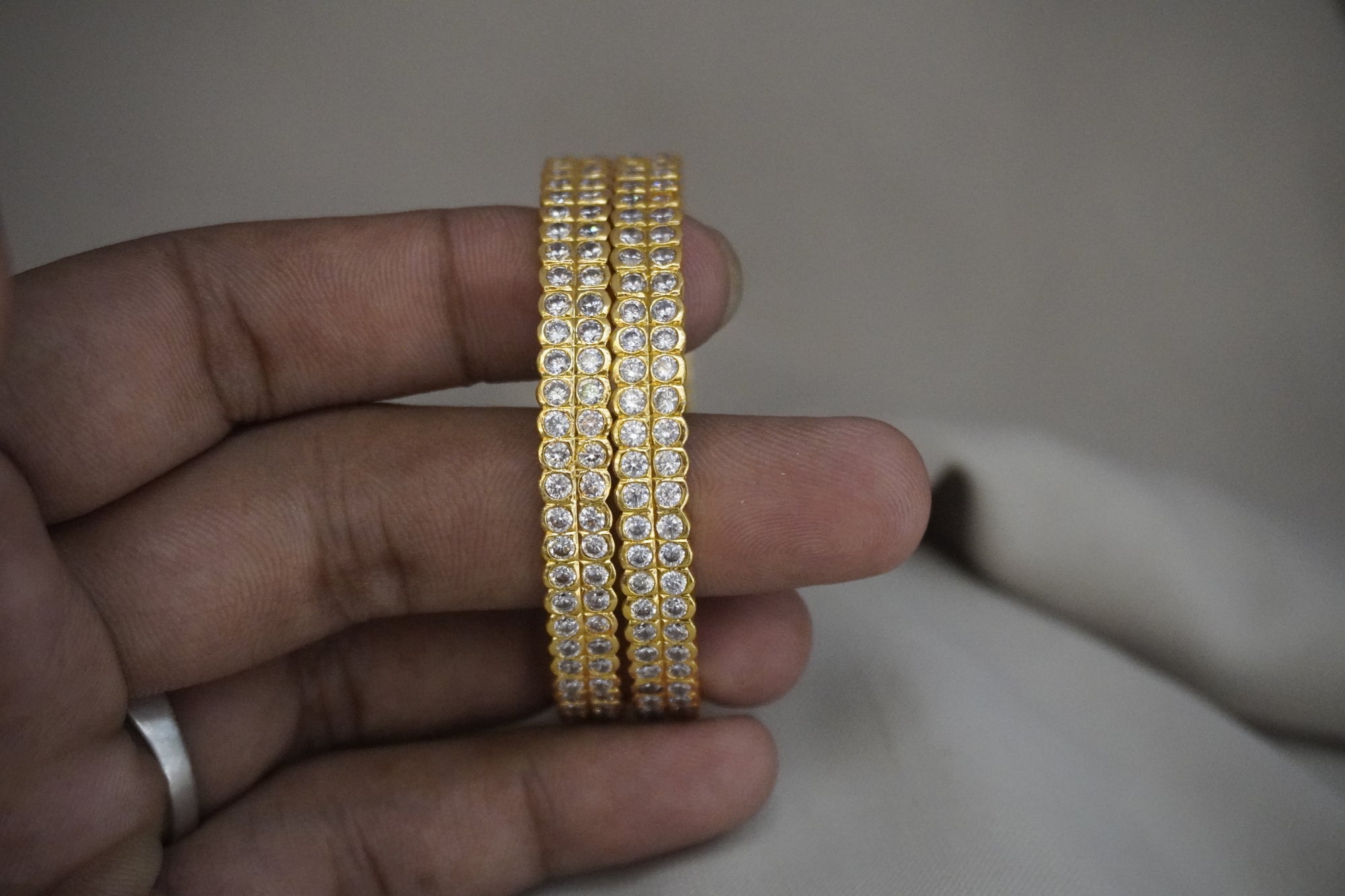 Matte-Gold Bangles