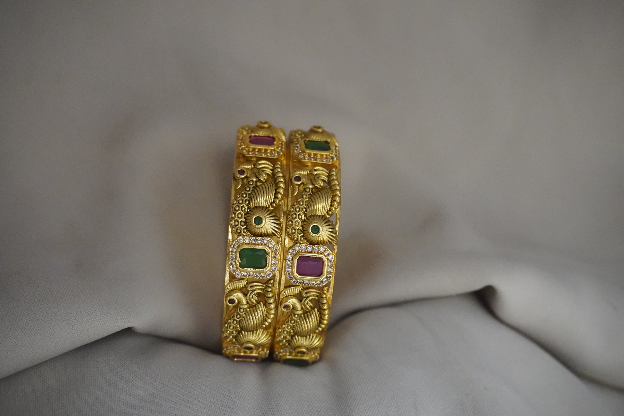 Matte-Gold Bangles