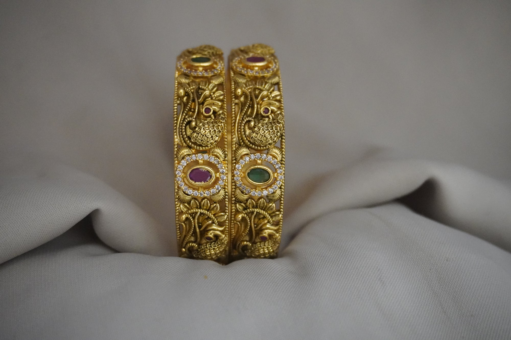 Matte-Gold Bangles