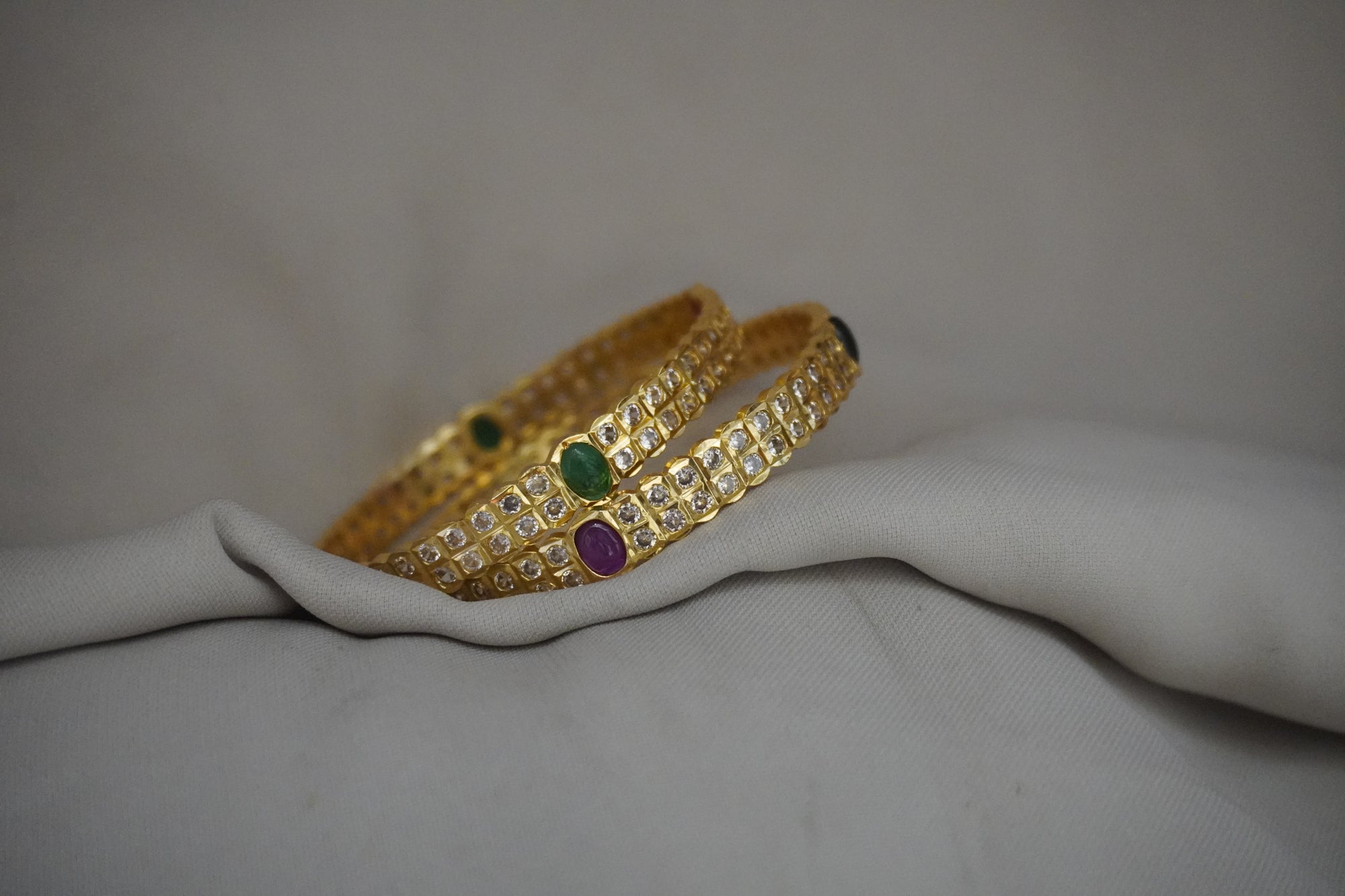 Matte-Gold Bangles