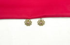Matte finishing American Diamonds with pink stones Short Necklace