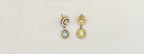 Premium Moissanite Stones floral design White circle finish Short Necklace