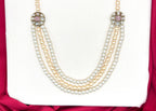 Premium pink&ad stones Ethnic Mala for unisex