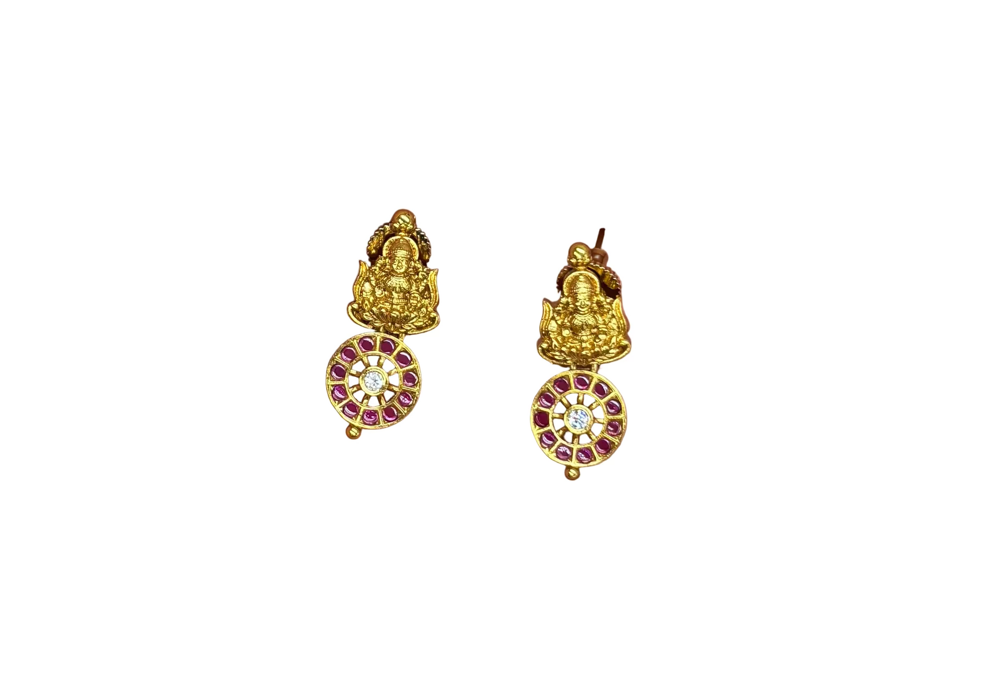 Jadau Kundan lord Lakshmi designed with Beautiful (Bottumala)Necklace