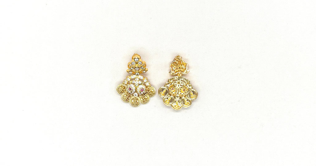 Jadau kundan Stone-Studded With lord Lakshmi Long Necklace