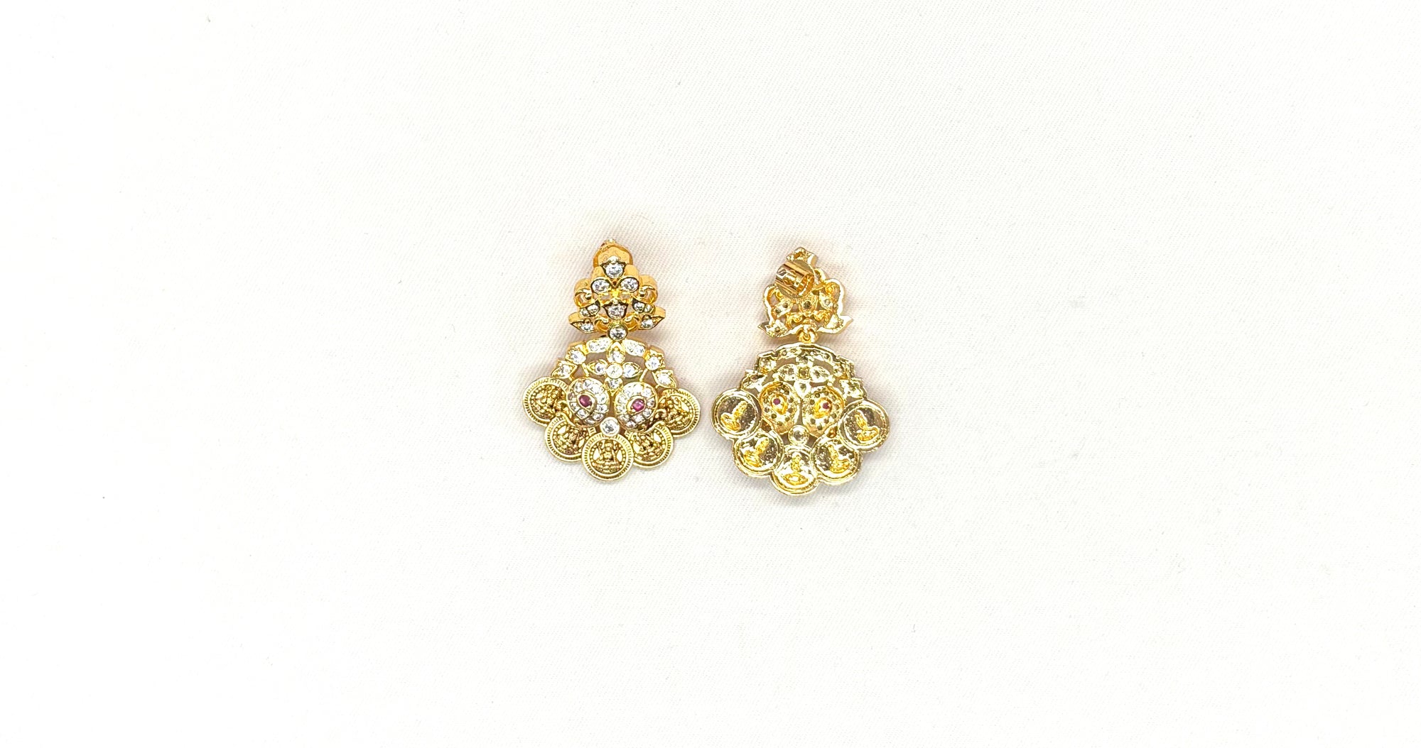 Jadau kundan Stone-Studded With lord Lakshmi Long Necklace