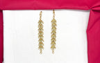Matte finishing flower design with White pearls Matilu