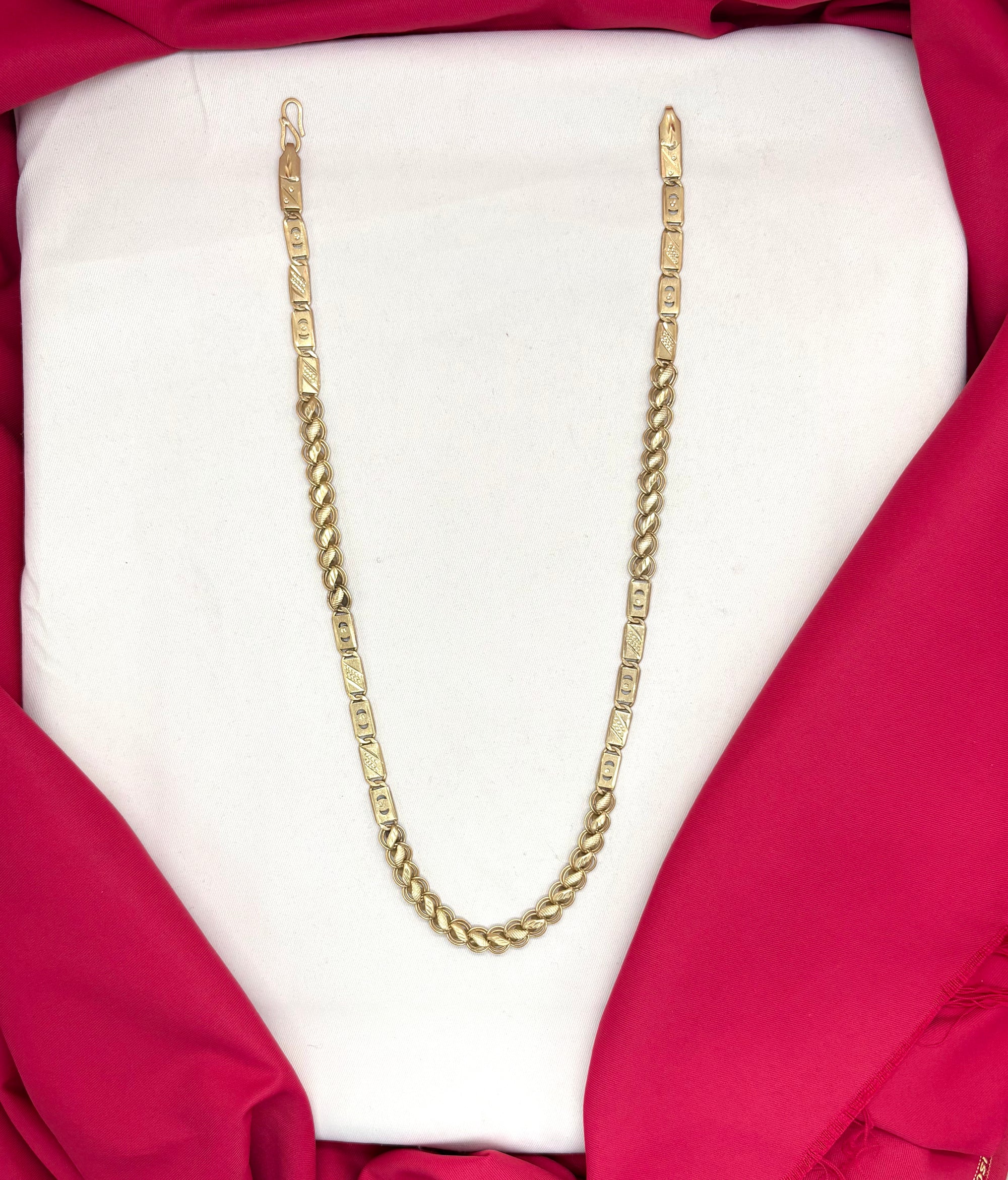 Original PANCHALOHA Men- Neck Chain mixed flat and twisted links.