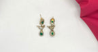Peacock design with AD Green Zircon & Moissanite Stones