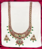 Premium Jadau kundan peacock Design Long Necklace
