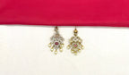 Victorian finishing peacock design with Red stone Kanti Short Necklace