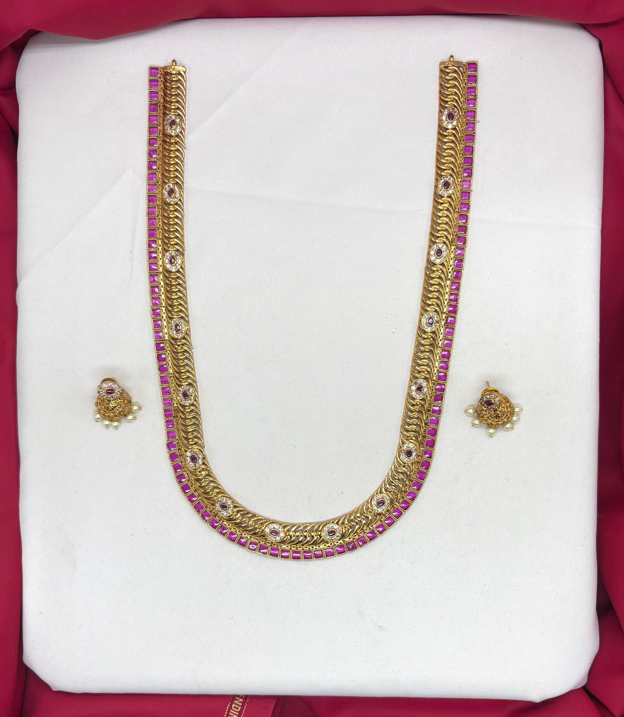 Premium quality antique finish jadu kundan Long Necklace