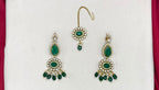 Emerald Multi Layer Green Moissanite Stones Heavy-Set Necklace