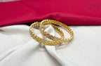 Premium panchaloham AD and  green and Red stones Bangle