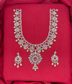 Ad Stones G.J polish Detachable With Pink stones Long Haram