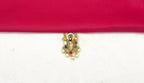 Matte finishing Lord Venkateshwara Pendant with multi stones Locket