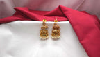 Matte finishing Spiral Stone  Jhumka earrings