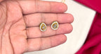 Premium white Stone Two Layer Pendant Necklace Set