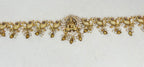 Matte finishing Lord Lakshmi AD stones with peacock design Chain Vaddanam