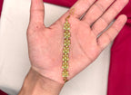 Matte finishing flower design with multi-stone Matilu