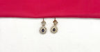 Victorian finishing American Diamonds with Central Purple Stone Short Necklace